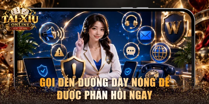 Gọi đến đường dây nóng để được phản hồi ngay